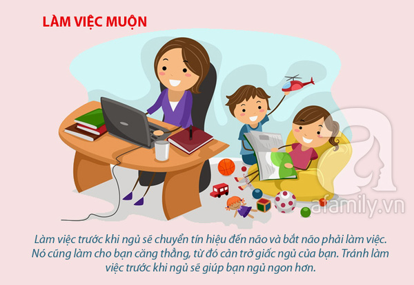 điều không làm trước giờ đi ngủ 5