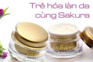 Làn da không tuổi với Kem dưỡng trắng da chống lão hóa Sakura