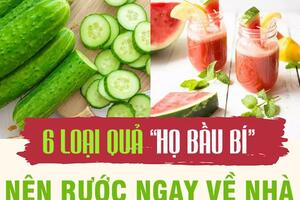 6 loại quả thuộc "họ nhà bầu bí" nên rước ngay về để ngừa nhiều bệnh mùa hè