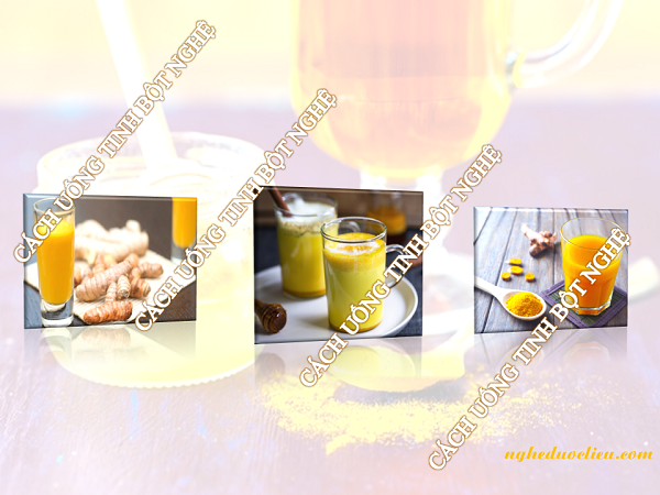 Cách uống tinh bột nghệ đúng cách