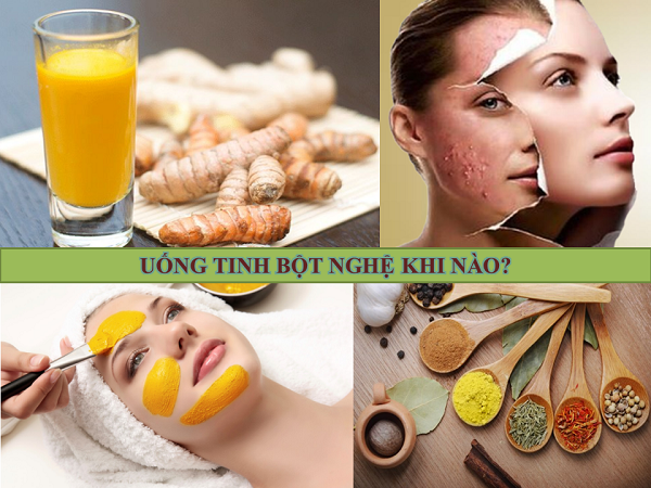 Thời gian uống tinh bột nghệ tốt nhất