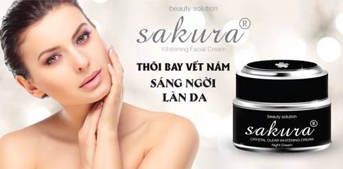 Kem trị nám da ban đêm Sakura đặc trị nám da tận gốc cách trị nám tốt nhất