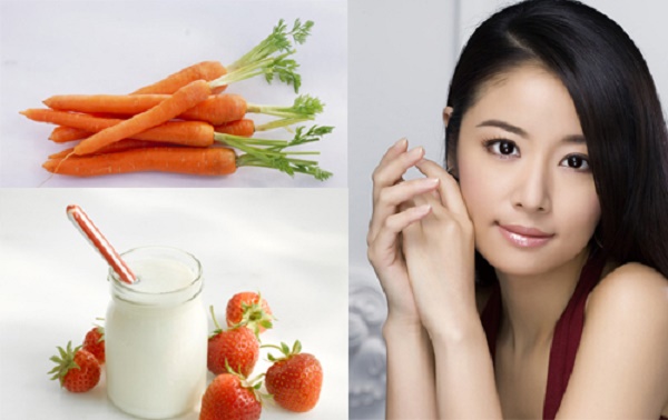 Mặt nạ cà rốt và sữa chua không đường