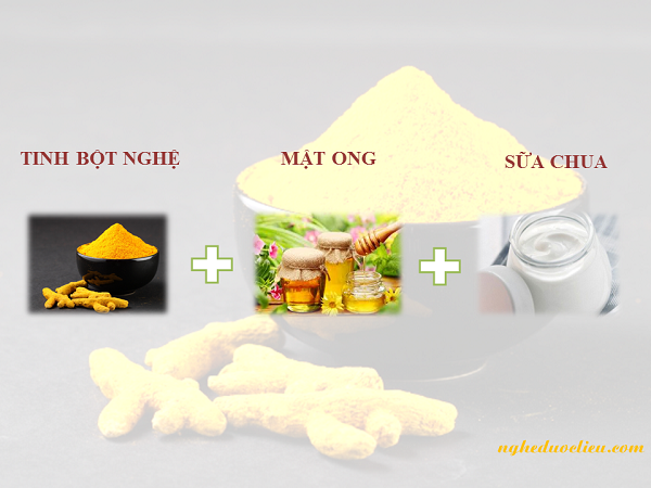 Dùng tinh bột nghệ đắp mặt chăm sóc da khô hiệu quả