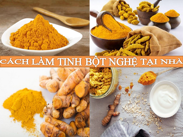 cách làm tinh bột nghệ tại nhà