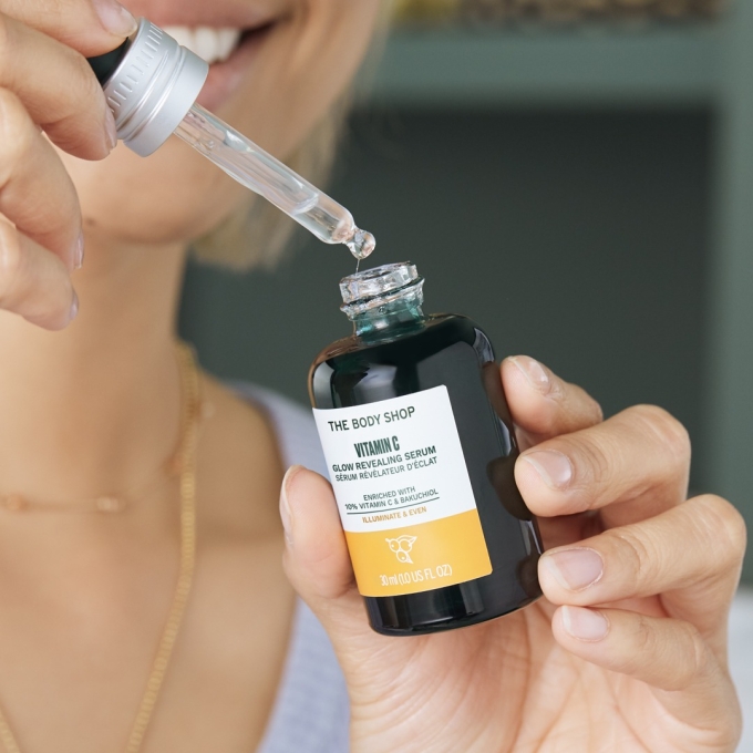 The Body Shop Vitamin C Glow Revealing Serum.